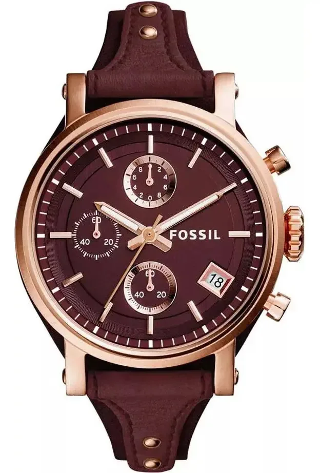 Fossil Es4114 Vinho tinto Vinho tinto Relógio de vinho tinto