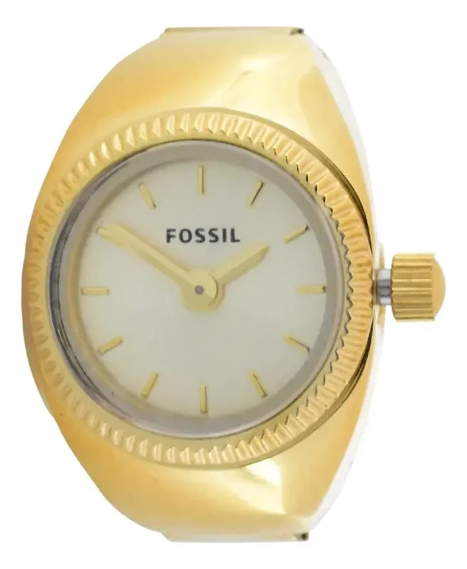 Relógio Fossil Ring para mulheres Es5246 cor amarela