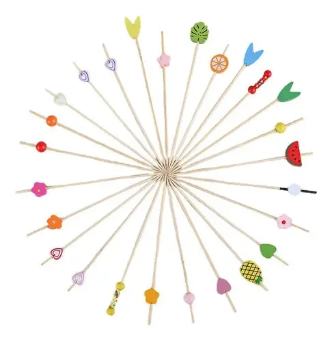 100 palitos de coquetel, palitos de apetite