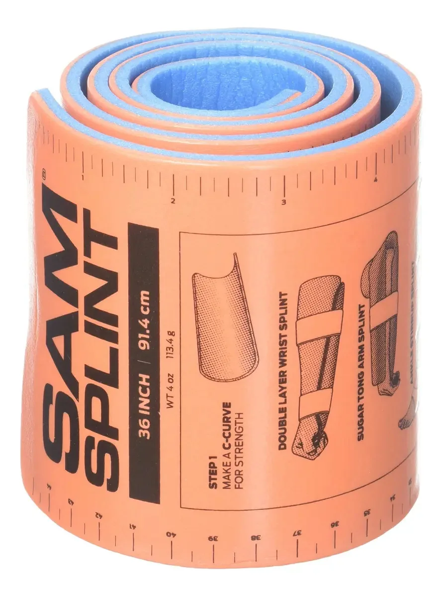 Tala de pulso laranja Sam Splint
