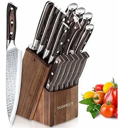 Facas de cozinha Tudoccy 16 unidades