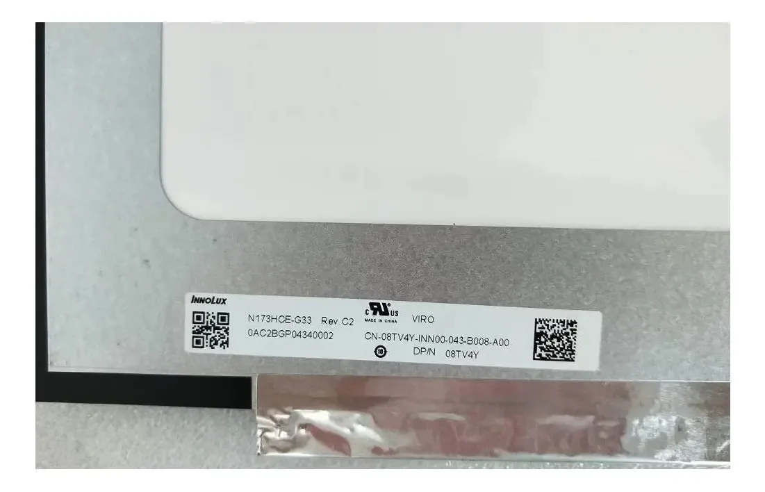 Tela Led de Reposição Para Dell Alienware M17 R2 17.3 144hz 1080p 40pin