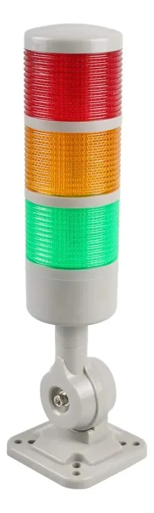Torre de luz LED com alarme e display interativo