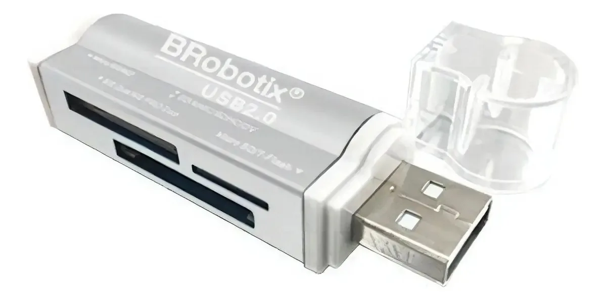 Leitor USB 2.0 Brobotix 9 unidades 180420p MS Duo Metallic P/vc