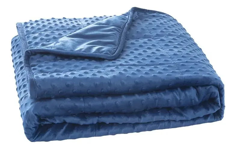 Manta decorativa Menhiry Model cor azul