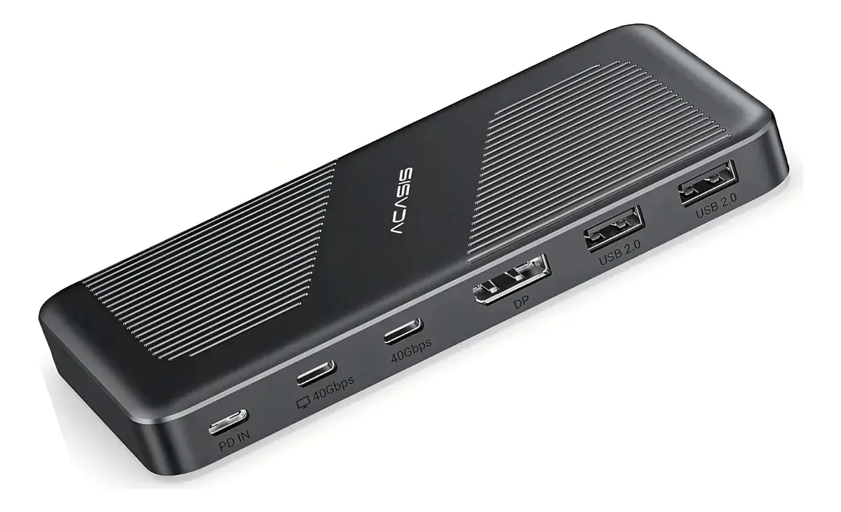 Estação de ancoragem Acasis Connect Thunderbolt 4 11 em 1 azul marinho
