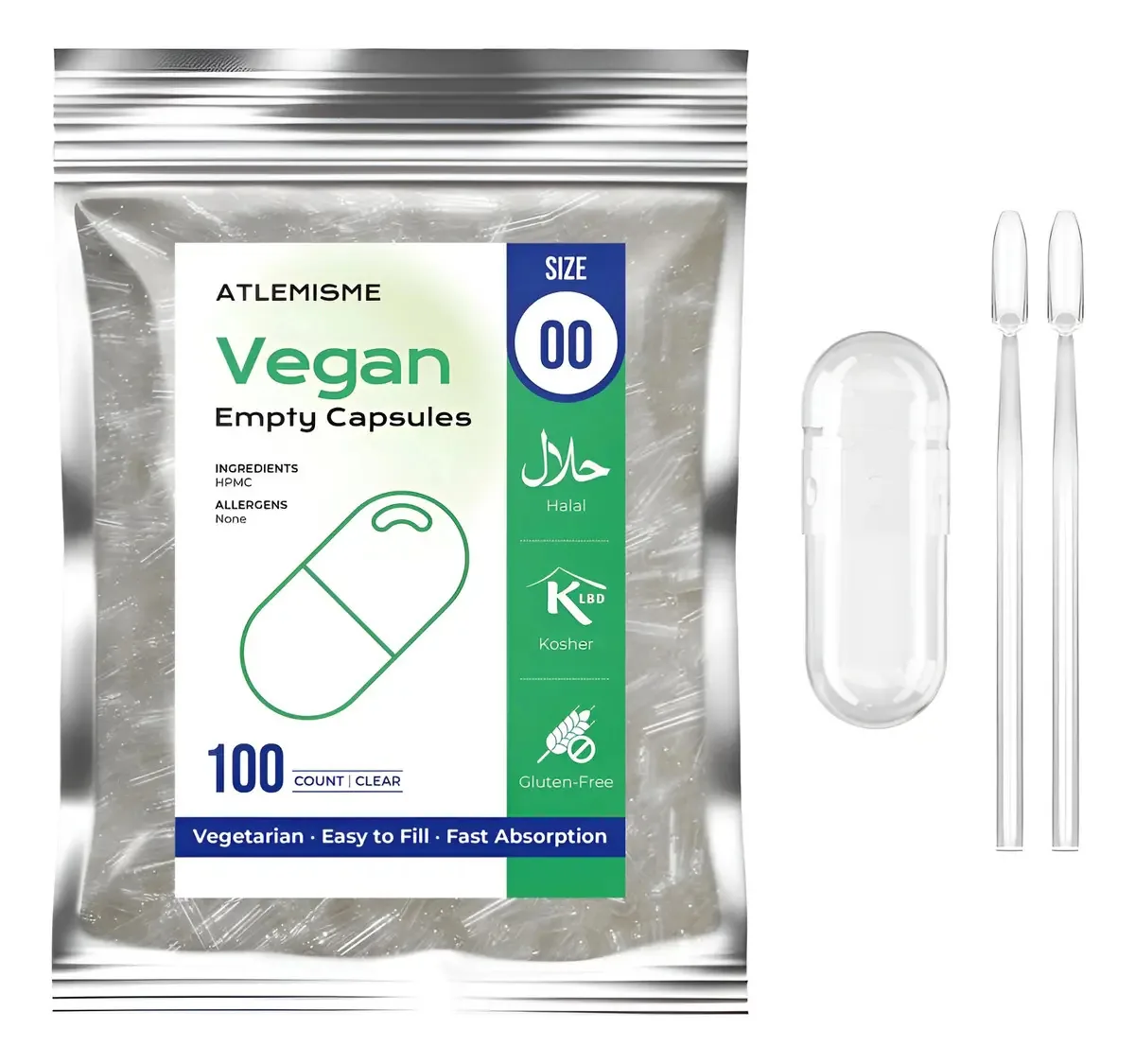 Cápsulas veganas vazias 00 - Personalização saudável