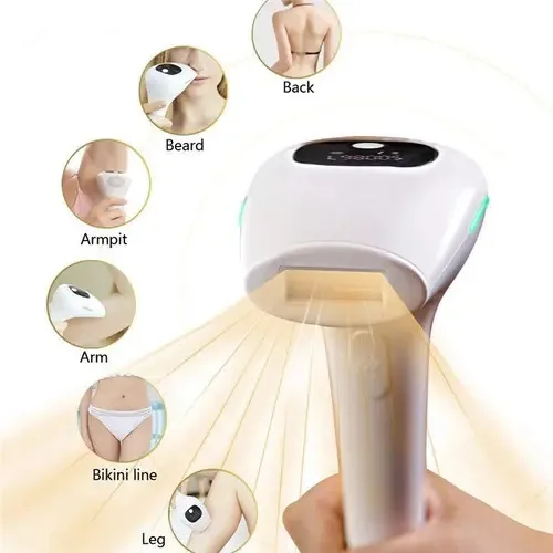 Depilação a laser permanente 500.000 flashes e acne