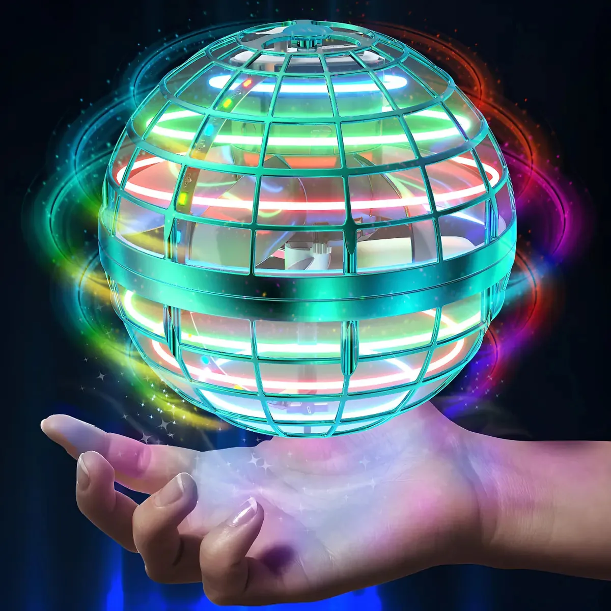 Amerfist - Brinquedo Flying Sphere, Nebula Orb Plus. Cor: Azul claro