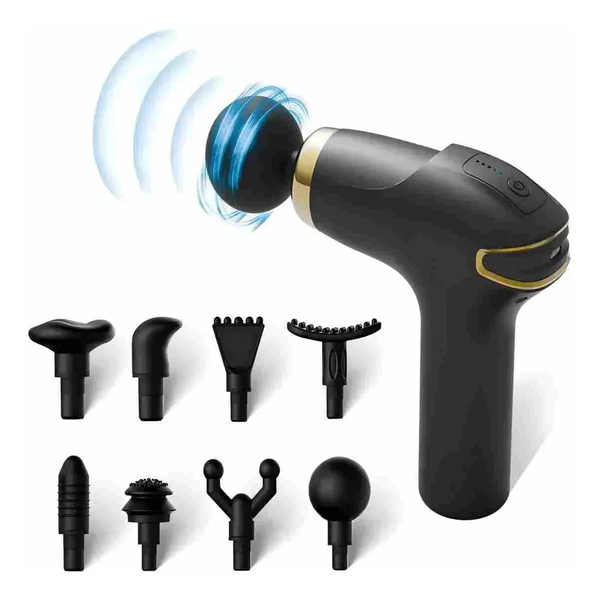 Massageador Elétrico GM Bear PF048JMQ Com 8 Acessórios e 6 Velocidades Bivolt
