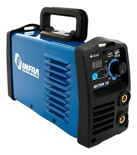 Soldador Inversor Infravermelho Infra Arctron 130, eletrodo Tig de cor azul
