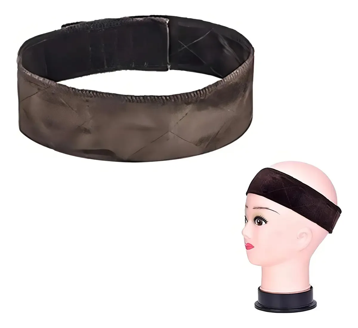 Faixa Hair Grip Chumbo Para Fixar Perucas Lace Wig De Veludo