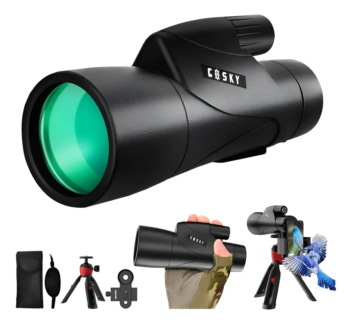 Telescópio monocular Monocular 15 x 55 Hd para adultos