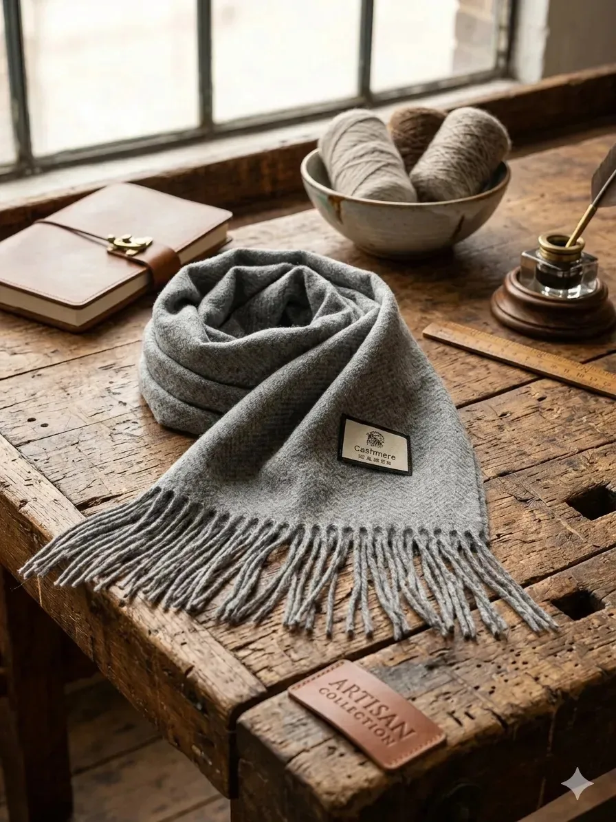 Cachecol Cashmere Mulheres Homens Senhoras Xales Pashmina Casacos Cachecóis Inverno Moda Grosso Suave Grande XXL Cinza