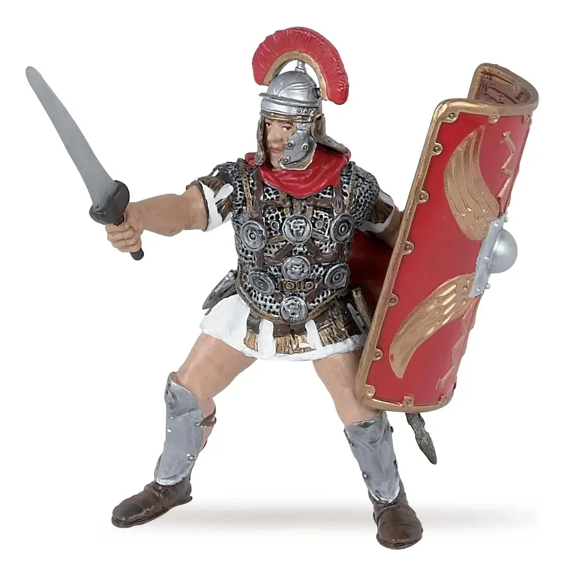 Figura em prata do centenário romano Papo