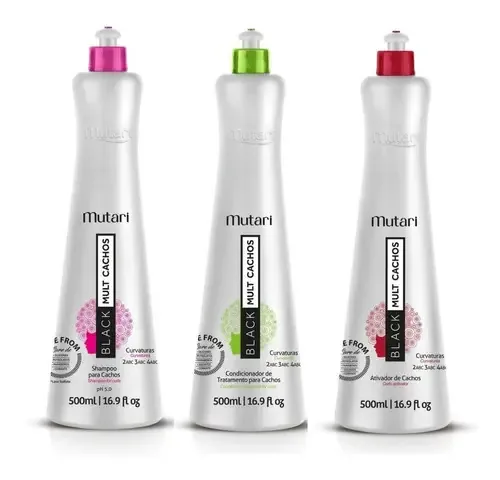 Shampoo Para Cachos E Condicionador Trat E Ativador Mutari