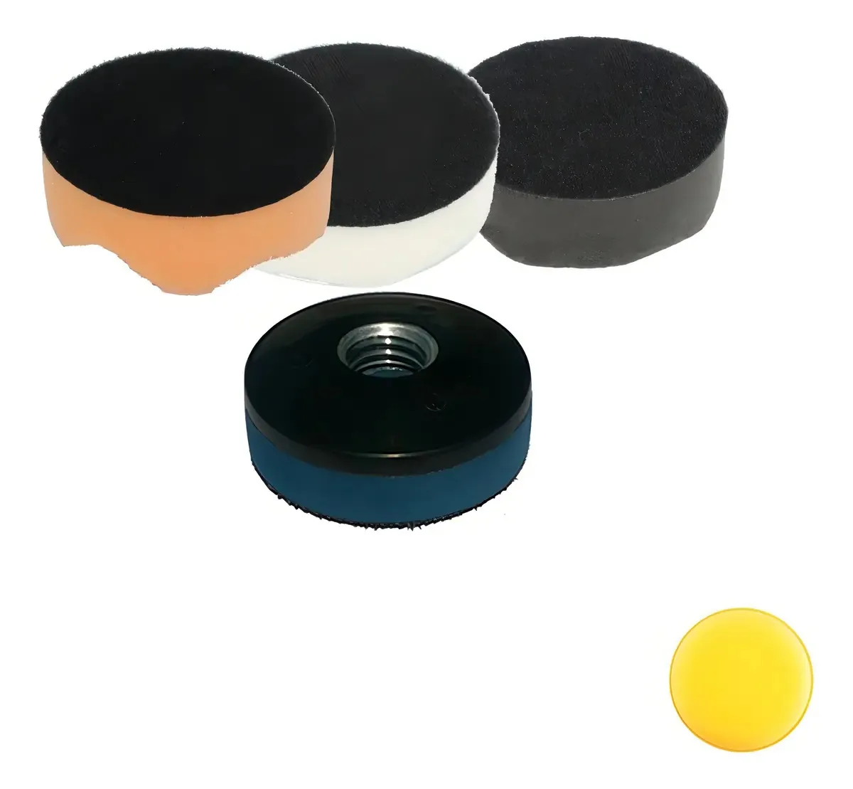 Kit Polimento Rolyjones Boinas Espuma Refino Lustro 2 Polegadas