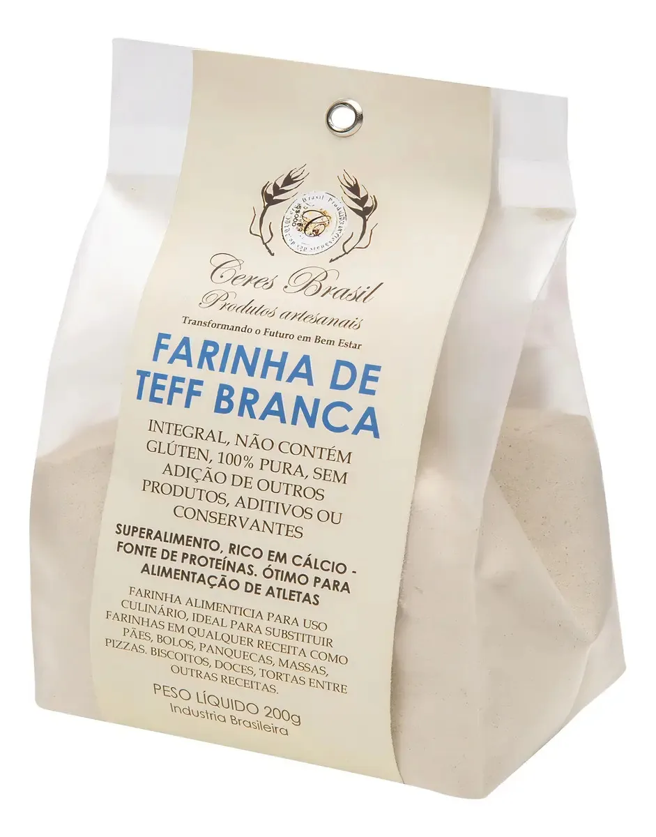Farinha De Teff Branco 200g