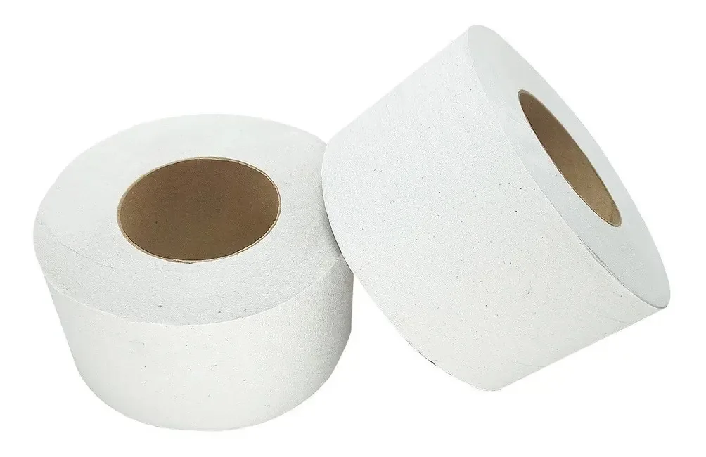 Papel Higiênico Rolão 100% Celulose 8 Rolos Branco