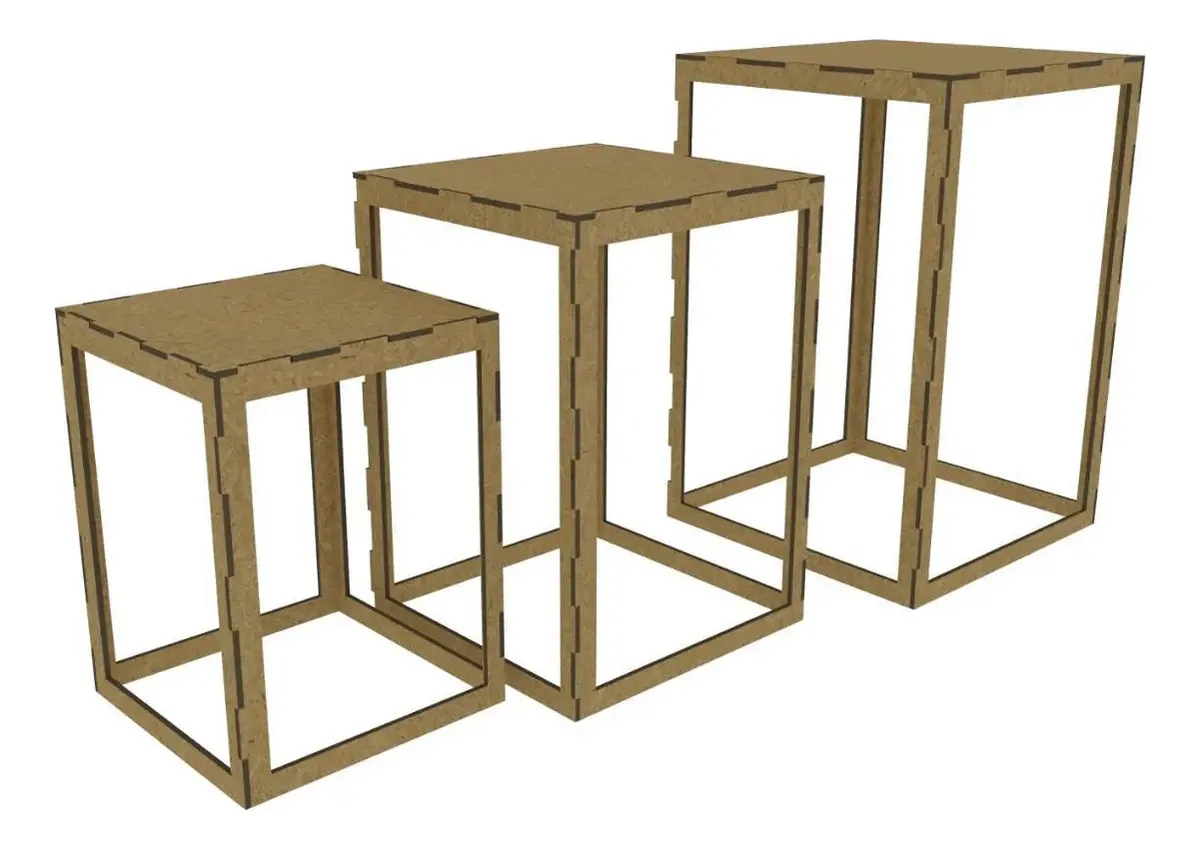 Trio Mesa - Quadrado Simples