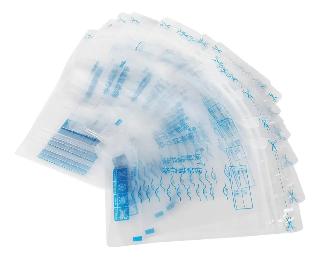 Sacos de Armazenamento de Leite Materno Acogedor, Sacos de Leite Materno - Sacos para Guardar Leite no Congelador, Sacos Sem BPA (Pacote com 30 Peças, 250 ml)
