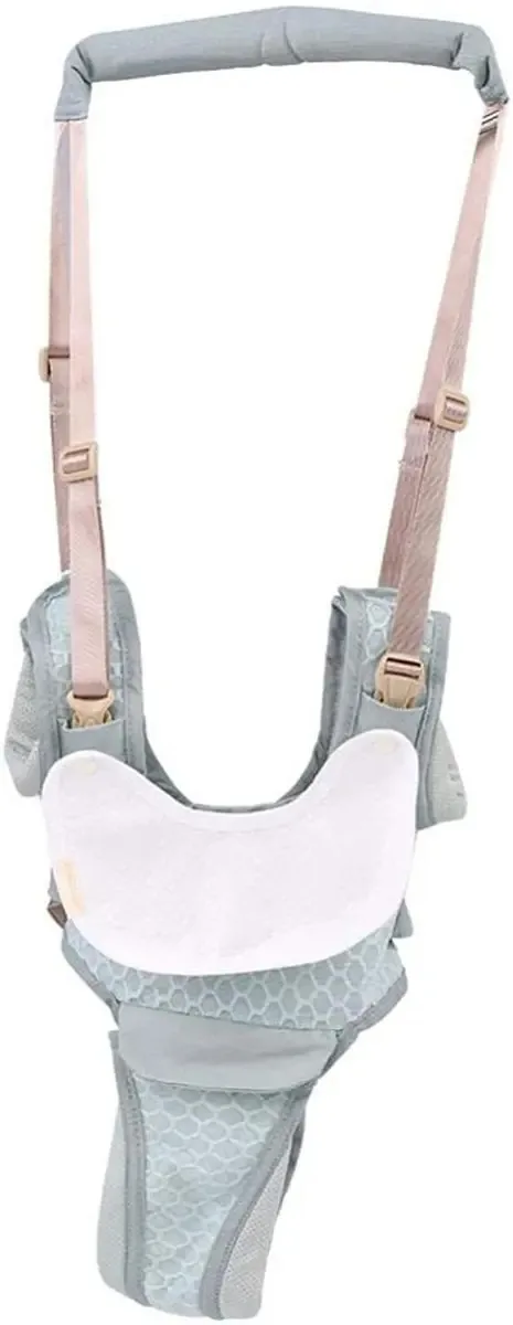 Arnês de caminhada de segurança para bebês, cinto de caminhada com assistente de caminhada respirável e durável para bebês e crianças pequenas (azul)