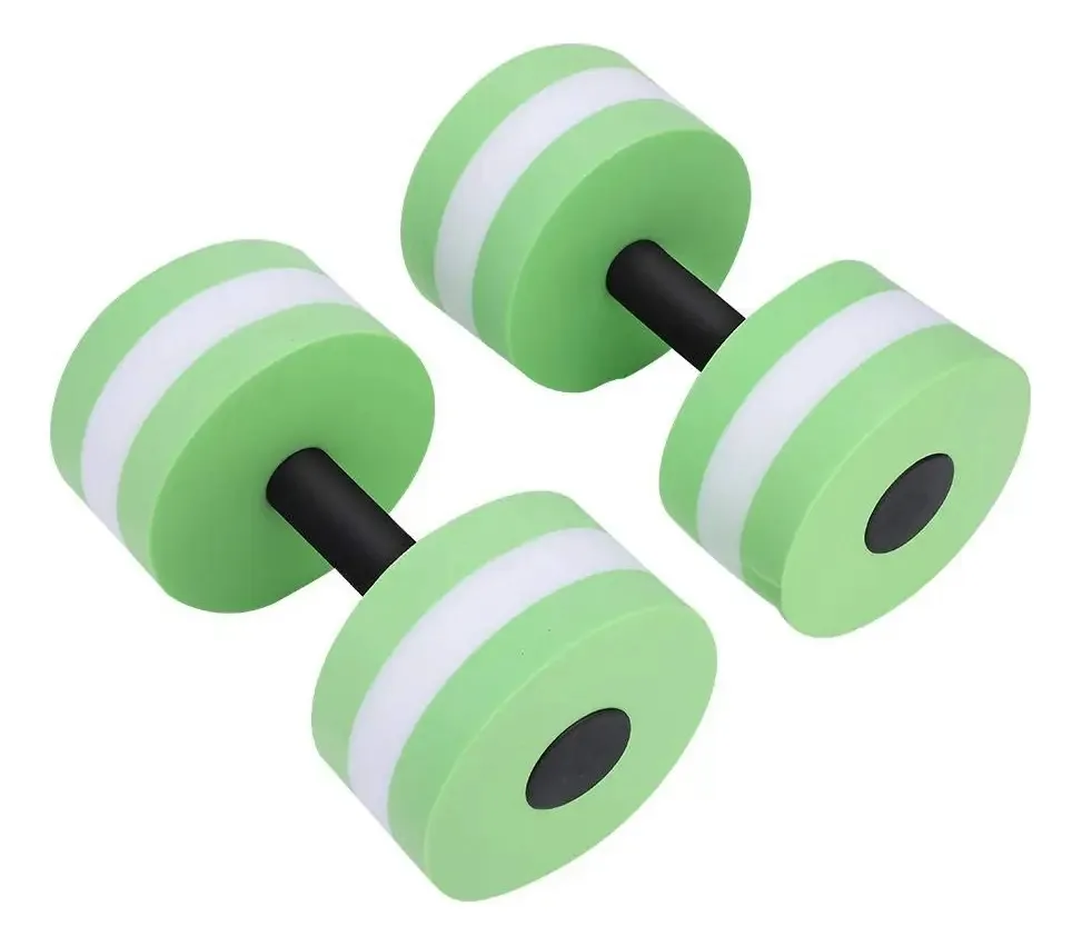 Halteres De Espuma Eva Para Exercício Aeróbico Na Água, Equipamento Para Exercícios Aquáticos De Fitness, Perda De Peso, 2 Unidades(verde)