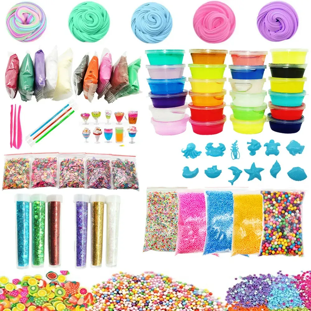 Kit Galaxy Slime de Natal não tóxico para crianças