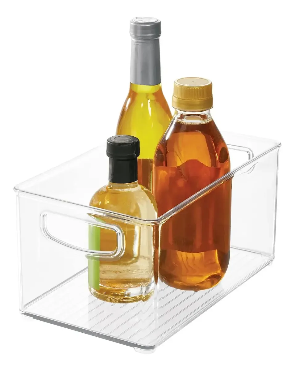 Balde organizador de plástico para refrigeradores e congelados