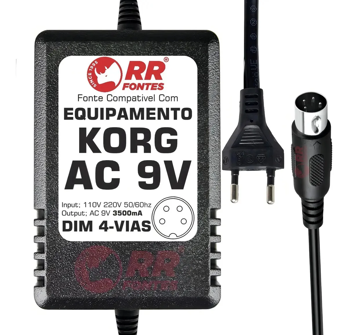 Fonte 9vac 3.5a Para Korg Karma D12 D16 D8 Emx Emx-1 Esx-1