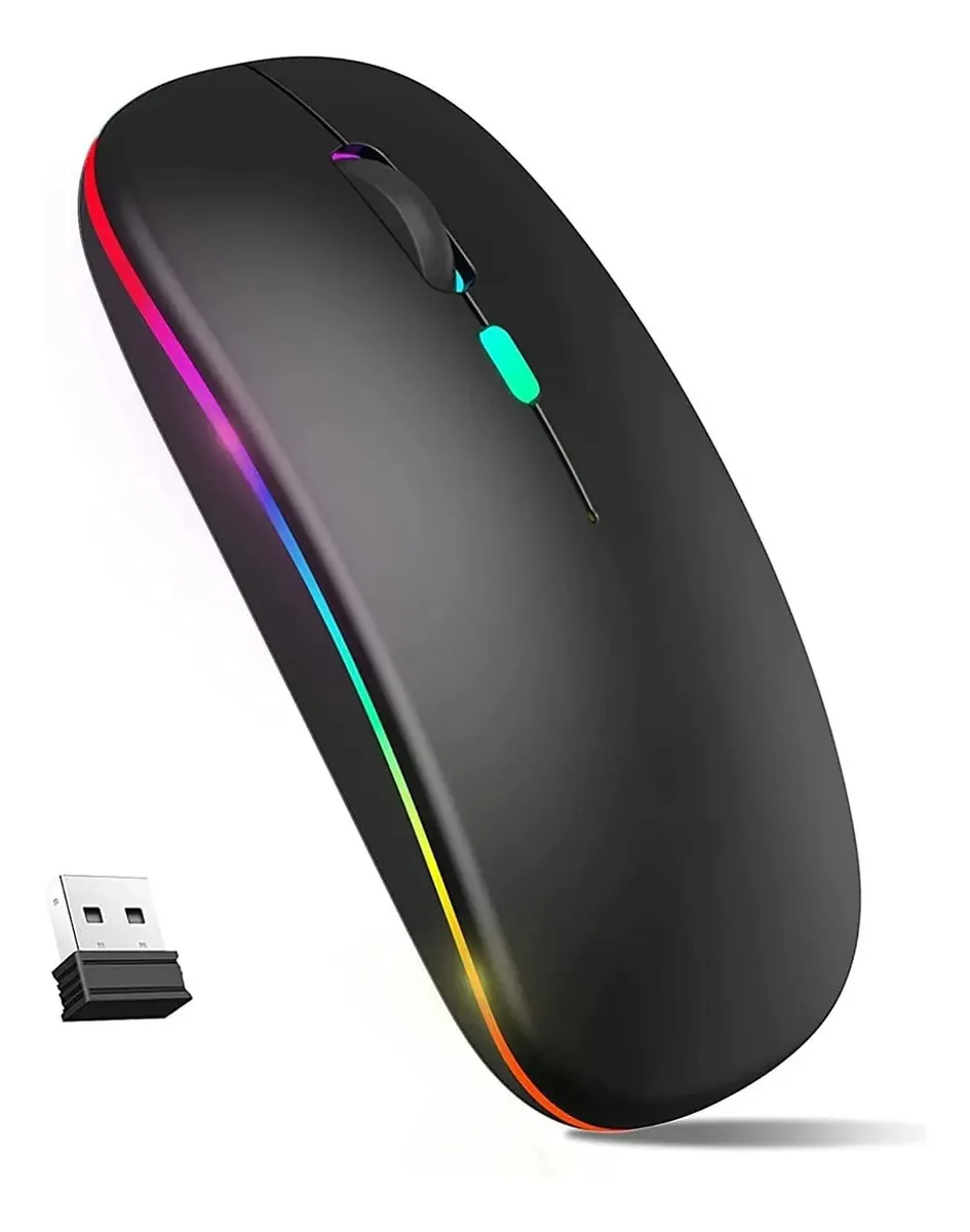 Mouse Ergonômico Fotgear Sem Fio Recarregável Com LED e Clique Silencioso