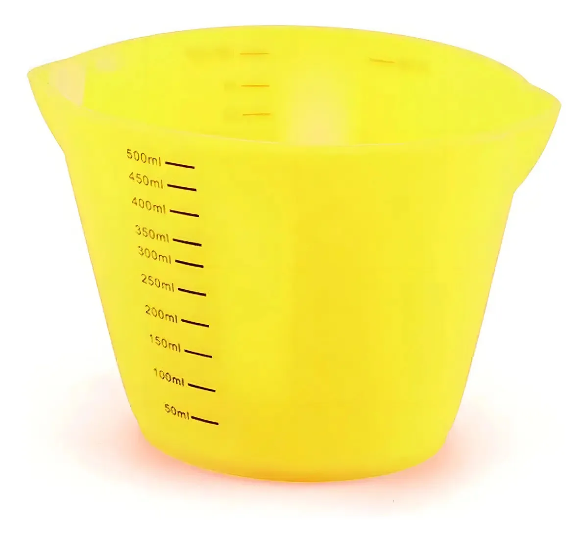 Jarra Medidora De Silicone - Amarelo