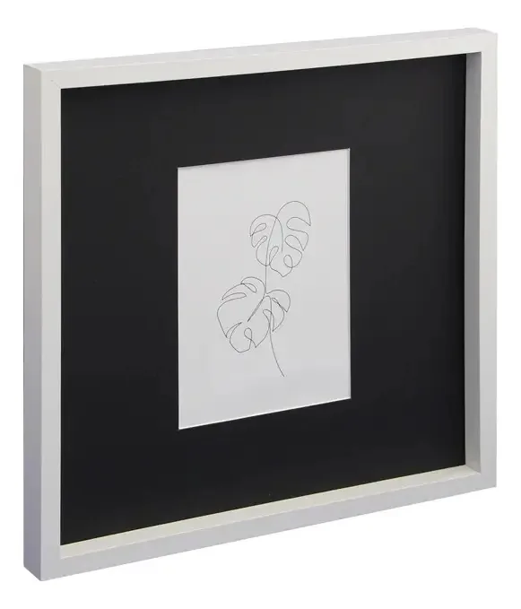 Marco Mad. Com tapete 15x20/sem tapete 40x40 Vgo White Color MD406blc