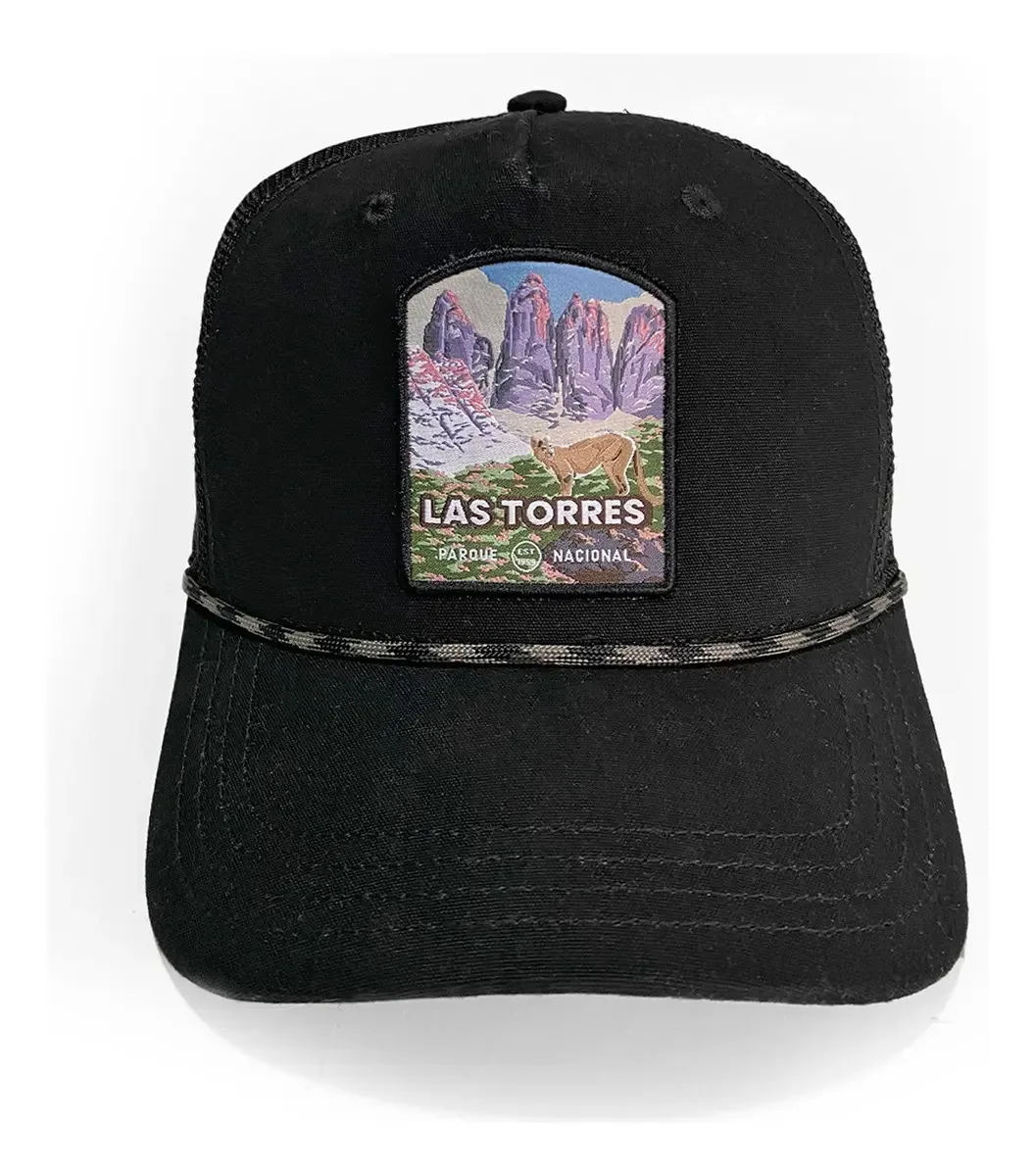 Boné Trucker de Lona Puma Las Torres De Lenga® Cor Las Torres Preto Puma Tamanho Adulto