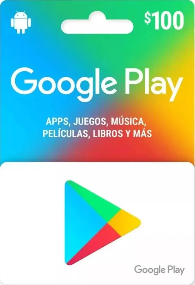 Cartão Google Play 100 (código digital)