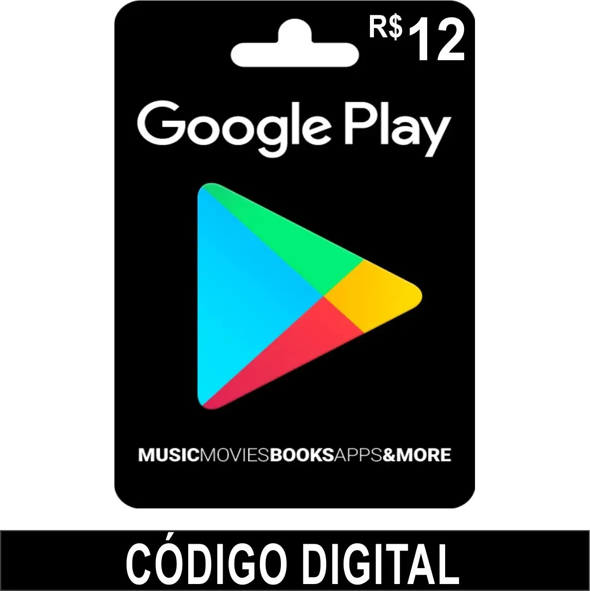 Cartão Google Play Gift Card Reais Brasil Android