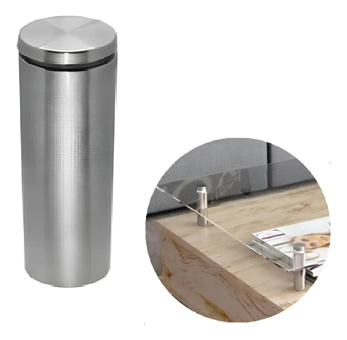 Prolongador 100mm Inox Escovado Hardt