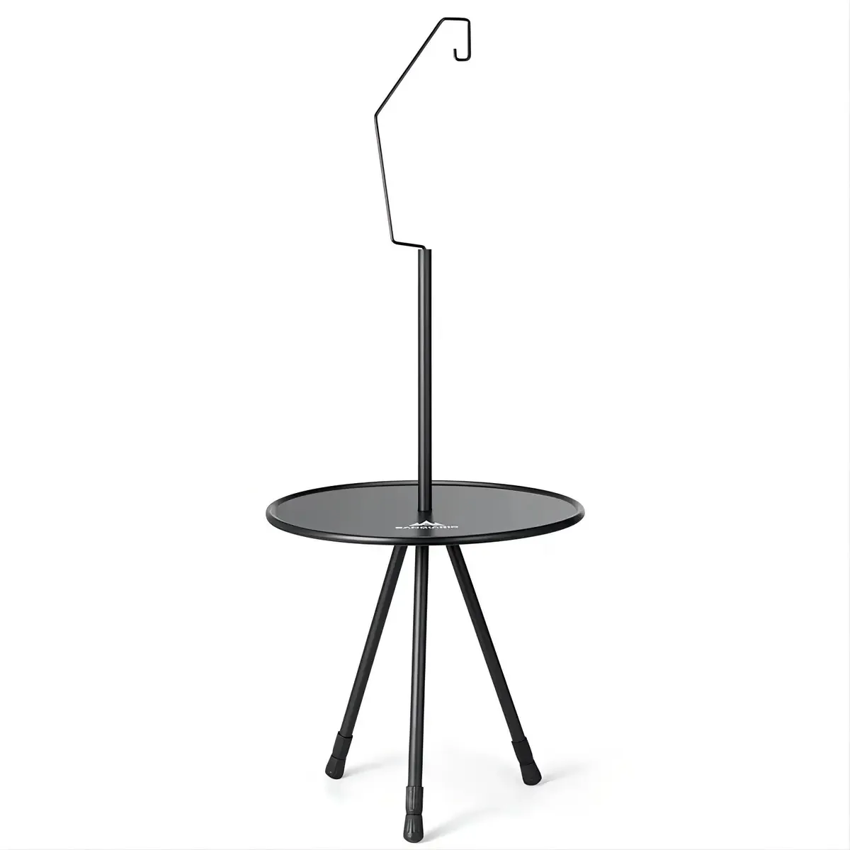 Mesa de jardim dobrável SanDiario, ultraleve, elevável, em alumínio, cor preta