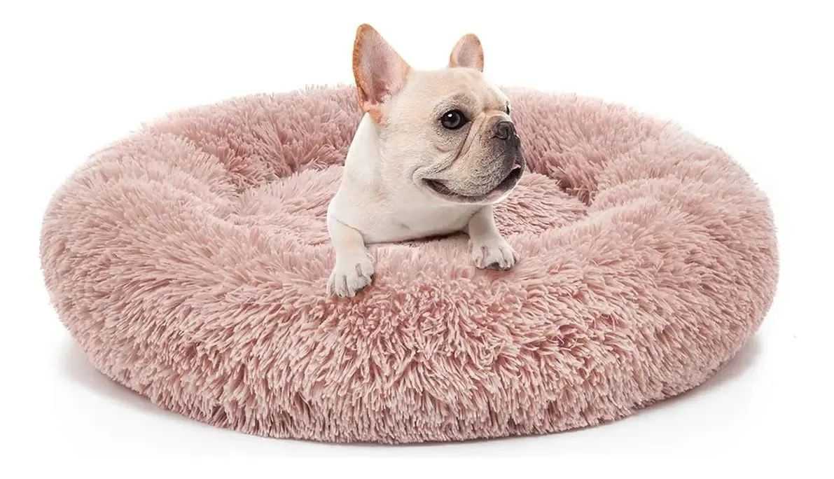 Cama ortopédica para cães Mixjoy, confortável par de camas redondas