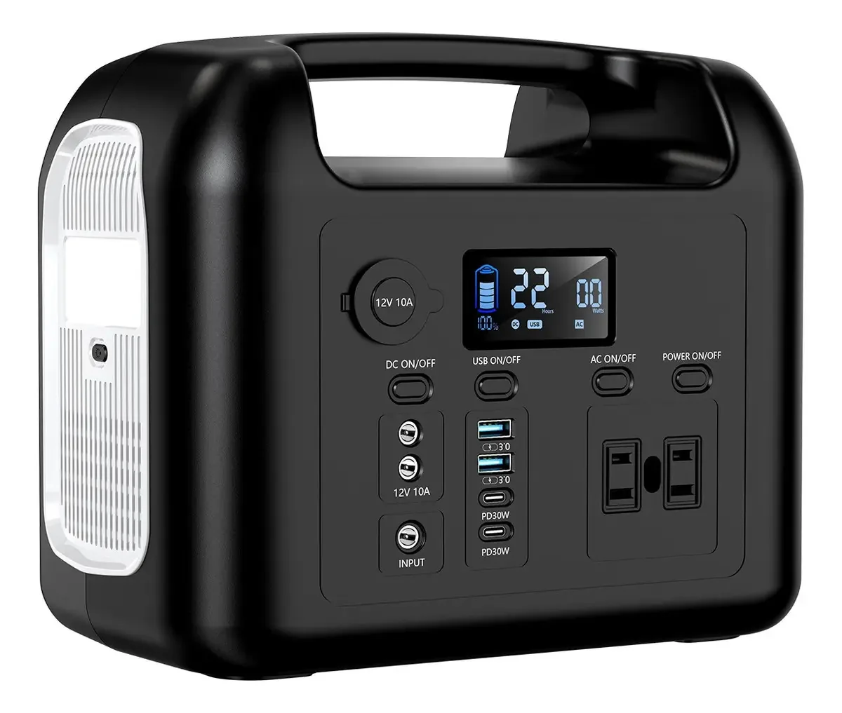 Gerador elétrico solar portátil Gerador solar 600w576wh