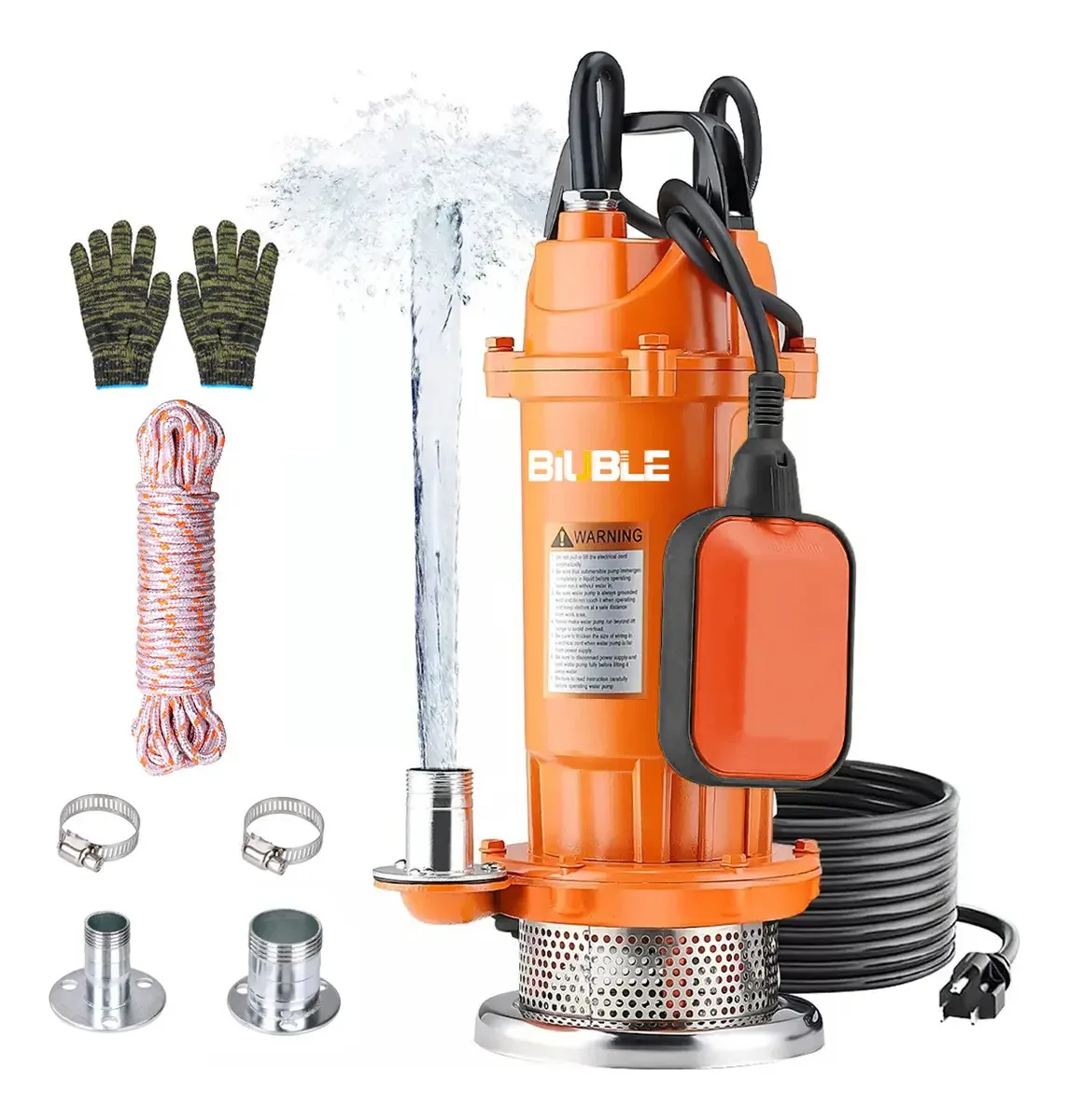 Bombas submersíveis de água limpa e suja Biuble ML352-MX Orange 1.2hp 800W