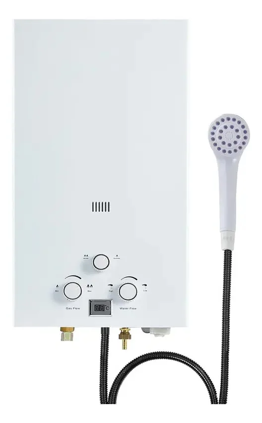Aquecedor de água a gás liquefeito branco 10l