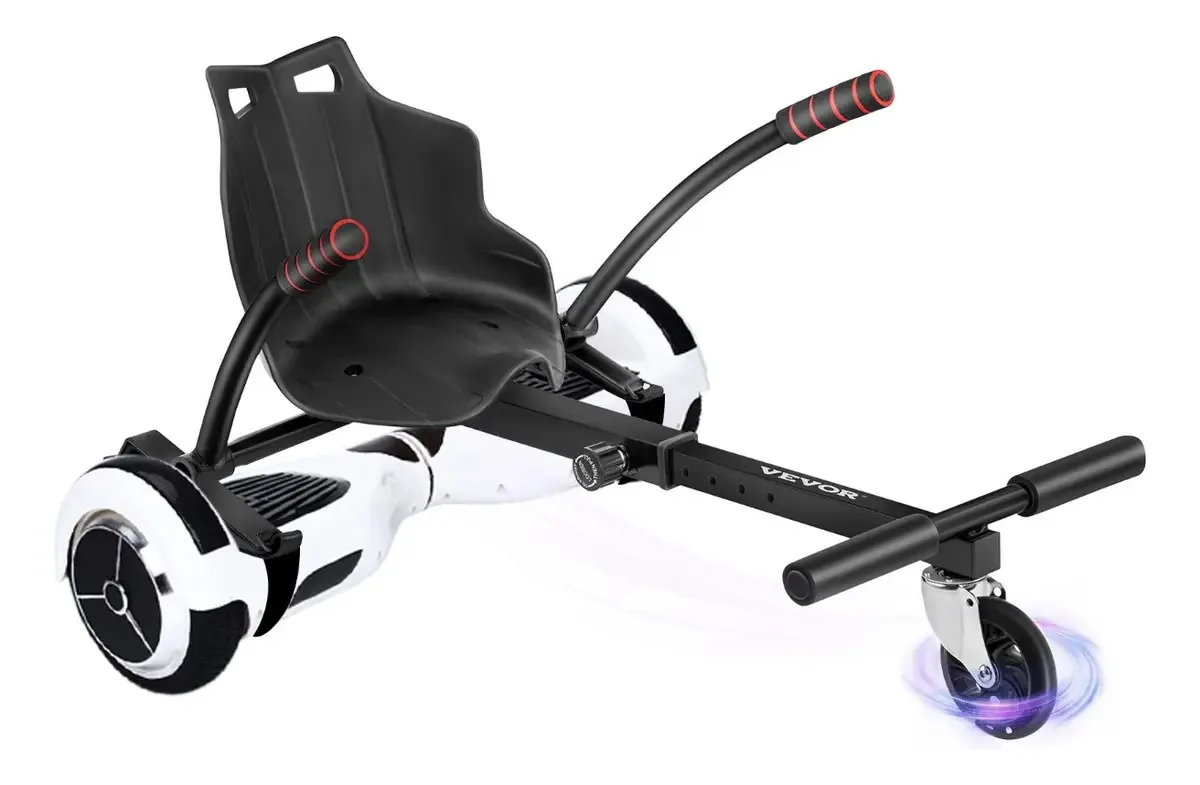 Assento de hoverboard Vevor Go Kart, acessório ajustável para crianças, cor preta