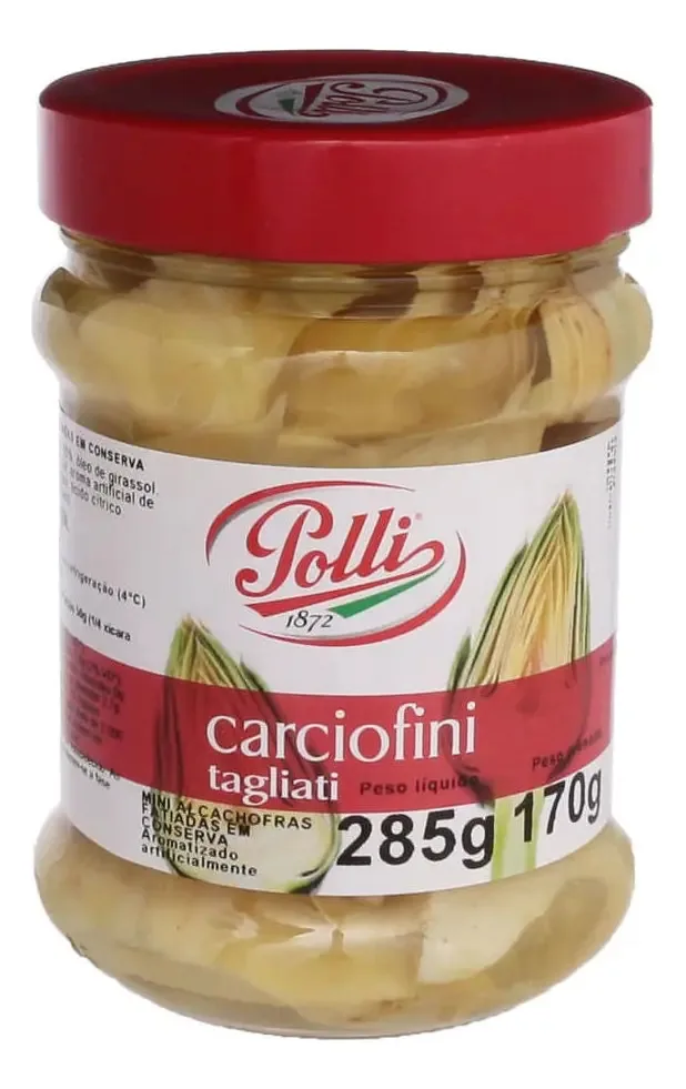 Mini Alcachofra Polli Fatiada 285g