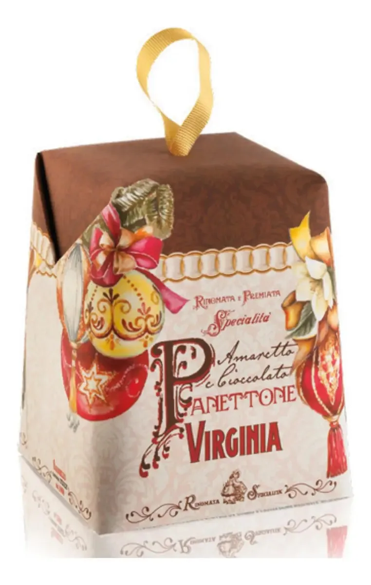 Panetone Amaretto E Gotas De Chocolate Virginia 100g