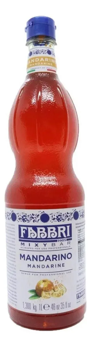 Xarope Fabbri Mixybar Sabor Mandarino (Tangerina) 1000ml