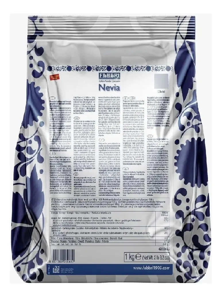 Base Nevia Com Stevia 1kg Fabbri
