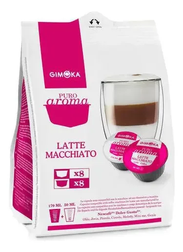 Café latte macchiato en cápsula Gimoka Café