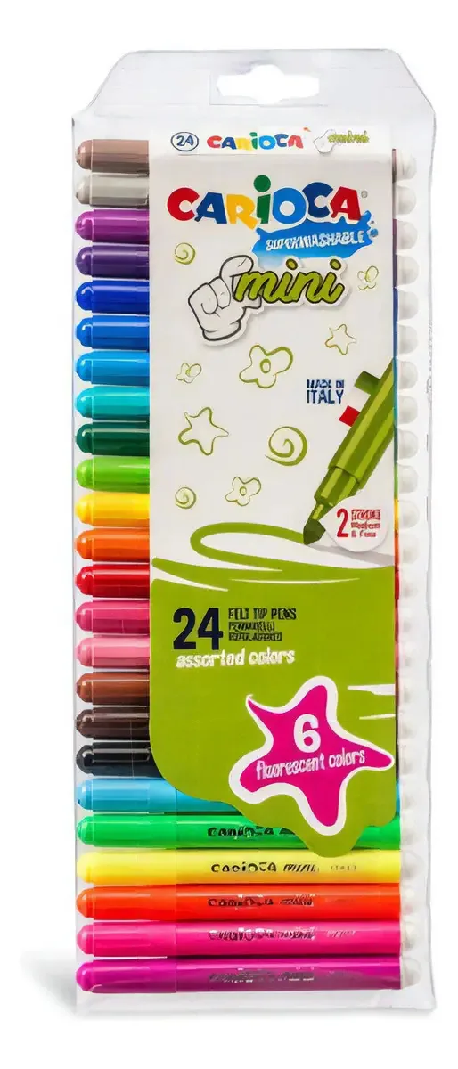 Jaquetas Carioca Mini 24 cores (6 fluorescentes)