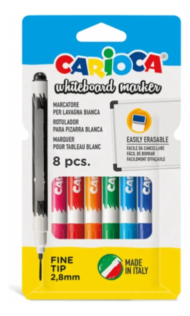 Marcadores de lousa carioca x 8 cores